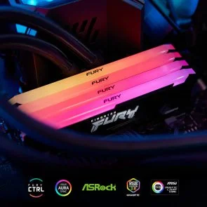 Фото: Оперативна пам’ять Kingston FURY (ex. HyperX) Beast RGB DDR4 4x32GB (KF432C16BB2AK4/128) № 8 | KTC