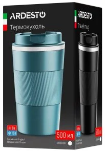Фото: Термочашка Ardesto Urban 500ml Green (AR2650GT) № 4 | KTC
