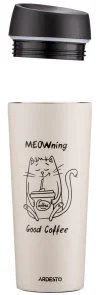 Фото: Термочашка Ardesto Coffee Time Meowning 450ml Beige (AR2645WC) № 2 | KTC
