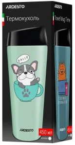 Фото: Термочашка Ardesto Coffee Time Red Cat 450ml Blue (AR2645CG) № 4 | KTC