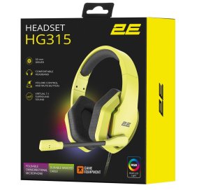  Гарнітура 2E Gaming HG315 7.1 Yellow (2E-HG315YW-7.1)