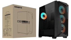 Корпус Gigabyte C301 Glass V2 Black with window (GIGABYTE C301 GLASS V2)