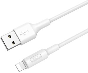 Кабель Hoco X25 2A AM/Lightning 1m White (6957531080114)