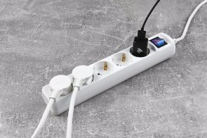 Мережевий фільтр 2E U05ESM3 3m White (2E-U05ESM3)