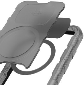 Чохол iTSkins for iPhone 15 Pro Vault R Frost with MagSafe Grey and black (AP5X-VAMFR-GYBK)