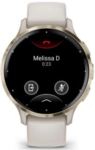 Смарт годинник Garmin Venu 3S Soft Gold Stainless Steel Bezel with Ivory Case and Silicone Band (010-02785-04)