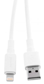 Кабель Proove Small Silicone 2.4A AM / Lightning 1m White (CCSM20001102)