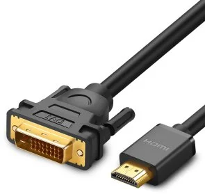 Фото: Кабель UGREEN HD106 HDMI / DVI 2m Black (UGR-10135) № 2 | KTC
