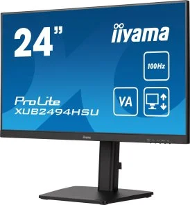 Фото: Монітор iiyama ProLite XUB2494HSU-B6 Black - 23.8" VA / 1920×1080 / 100 Гц / AMD FreeSync / Pivot / HAS № 3 | KTC