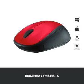 Фото: Миша Logitech M235 Red (910-002496) № 2 | KTC