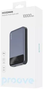 Фото: Батарея універсальна Proove Hoodman Magnetic 10000mAh 20W Gray (54073) № 3 | KTC
