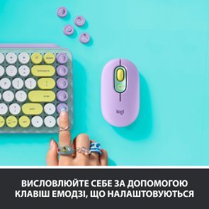 Клавіатура компактна Logitech Pop Wireless Daydream (920-010736)