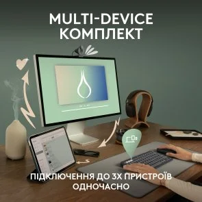Фото: Комплект клавіатура+миша Logitech Pebble 2 Combo Tonal White (920-012240) № 14 | KTC