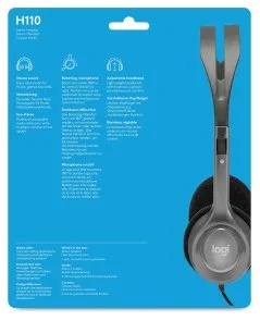 Фото: Гарнітура Logitech H110 Gray (981-000271) № 6 | KTC