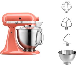 Планетарний міксер KitchenAid Mixer tilt-head 4.8L Artisan Premium 5KSM185PS Coral (5KSM185PSEPH)