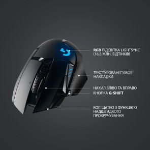 Миша Logitech G502 Lightspeed Wireless Black (910-005567)