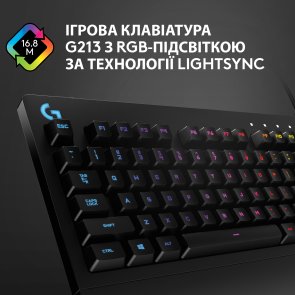 Клавіатура Logitech G213 Prodigy US/UKR Black (920-008093)