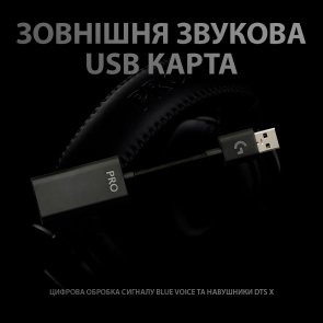 Гарнітура Logitech G PRO X Gaming Black (981-000818)