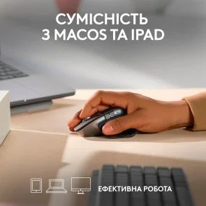 Фото: Миша Logitech MX Master 3S for Mac Space Grey (910-006571) № 11 | KTC