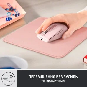 Фото: Килимок Logitech Mouse Pad Studio Series 200x230x2mm Darker Rose (956-000050) № 6 | KTC