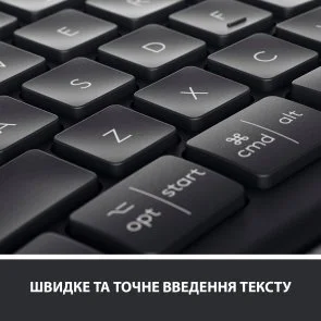 Фото: Клавіатура Logitech Ergo K860 Wireless Us/Ukr Graphite (920-010108) № 4 | KTC