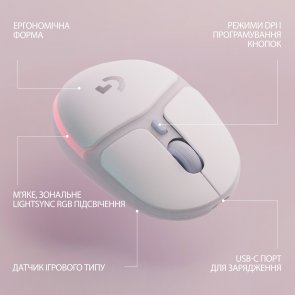 Миша Logitech G705 White (910-006367)