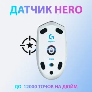 Фото: Миша Logitech G305 Lightspeed White (L910-005291) № 6 | KTC