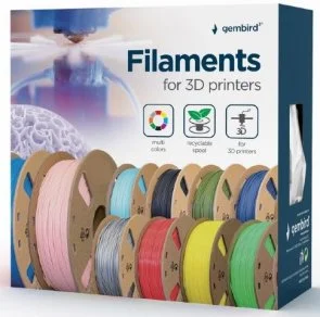 Фото: Пластик (філамент) для 3D друку Gembird 3D PLA 1kg/1.75mm Filament Black (3DP-PLA1.75-01-BK) № 3 | KTC