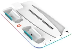 Фото: Підставка Canyon CS-5 RGB PS5 Fat Charge White (CND-CSPS5W) № 3 | KTC