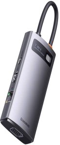 USB-хаб Baseus Metal Gleam Series 7in1 Gray (WKWG040013)