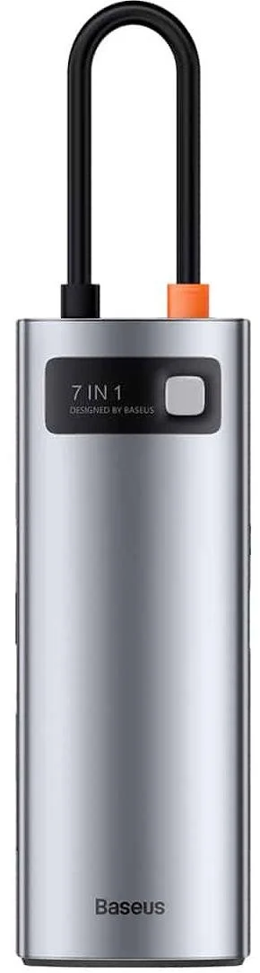 Фото: USB-хаб Baseus Metal Gleam Series 7in1 Gray (WKWG020113) № 3 | KTC