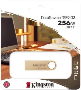  Флешка USB Kingston DataTraveler SE9 G3 256GB Gold (DTSE9G3/256GB)