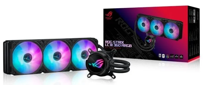 Фото: Система рідинного охолодження ASUS ROG Strix LC III 360 ARGB (90RC00T1-M0UAY0) № 7 | KTC