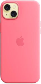 Чохол Apple for iPhone 15 Plus - Silicone Case with MagSafe Pink (MWNE3)