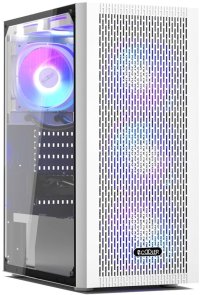 Корпус PCCooler Diamond MA100 Mesh WH White with window (DIAMOND MA100W MESH)