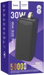 Батарея універсальна Hoco J111D 50000mAh 22.5W Black (6931474795823)