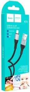 Фото: Кабель Hoco X72 Creator Silicone AM / Lightning 1m Black № 3 | KTC