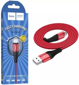 Кабель Hoco X38 Cool Charging AM / Lightning 1m Red (X38_Lightning_Red)