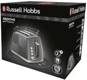 Фото: Тостер Russell Hobbs Groove Grey (26392-56) № 8 | KTC