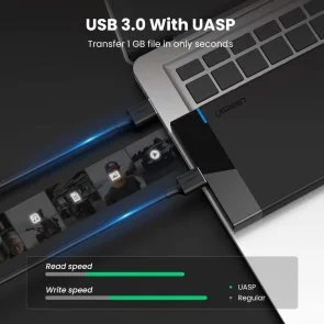 Фото: Кишеня зовнішня UGREEN US221 HDD/SSD Black (UGR-30848) № 4 | KTC