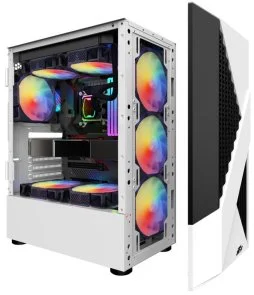 Фото: Корпус 1stPlayer F3-A-4F1-WH White with window № 3 | KTC
