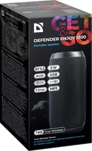 Фото: Портативна колонка Defender Enjoy S100 Black (65101) № 5 | KTC