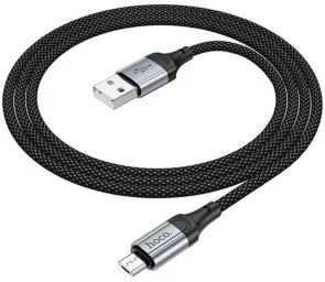Фото: Кабель Hoco X102 2.4A AM / Micro USB 1m Black (6942007608763) № 4 | KTC