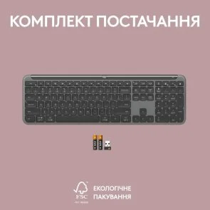 Фото: Клавіатура Logitech Signature Slim K950 Wireless Graphite (920-012465) № 10 | KTC