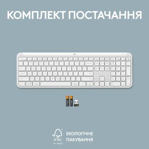 Клавіатура Logitech Signature Slim K950 US International Wireless Off White (920-012466)