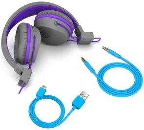Фото: Гарнітура JLAB JBuddies Studio Kids Bluetooth Graphite/Violet (IEUHBSTUDIORGRYPRPL4) № 4 | KTC