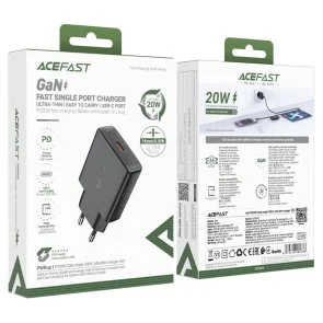Фото: Зарядний пристрій Acefast A65 20W GaN Black (6974316282686) № 6 | KTC