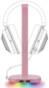 Фото: Універсальний тримач Razer Base Station V2 Chroma Quartz (RC21-01510200-R3M1) № 3 | KTC