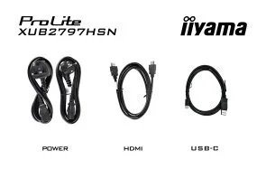 Фото: Монітор iiyama XUB2797HSN-B1 Black - 27" IPS / 1920×1080 / 100 Гц / Pivot / HAS № 12 | KTC