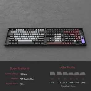 Фото: Набір кейкапів Akko Fullset Keycaps Dracula (6925758615693) № 9 | KTC